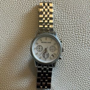 All Stainless Steel 11107 10 ATM/MK5020-Diamond Watch